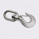 4 Pcs T316 Stainless Steel Drop Forged 3/4" Swivel Hook Lifting Hook 2,000 lbs WLL