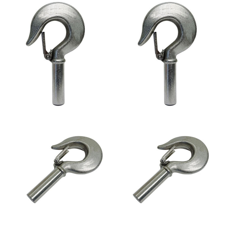 Marine 1/2" Shank Hook Drop Forged Hook Rigging 1000Lb WLL Stainless Steel 4 Pcs
