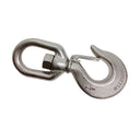 7/8" Drop Forged Swivel Hook Lifting Hook 2,500 LBS WLL Stainless Steel T316
