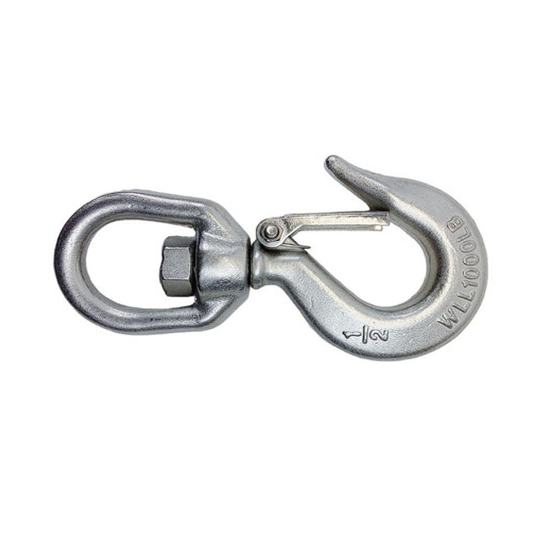 1/2" Drop Forged Swivel Hook Lifting Hook 1000 LBS WLL Stainless Steel T316 4Pcs