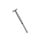 Marine 1/4" Deck Toggle & Swage Stud Turnbuckle 1/8" Cable Stainless Steel T316