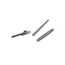 Marine 1/4" Deck Toggle & Swage Stud Turnbuckle 3/16" Cable Stainless Steel 4Pcs