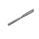 Marine 5/16" Deck Toggle & Swage Stud Turnbuckle 3/16" Cable Stainless Steel 4Pc