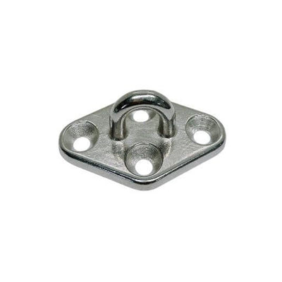 Diamond Pad Eye Plate 3/16" 304 Stainless Steel for Hammock,Rigging Deck 4 Pcs