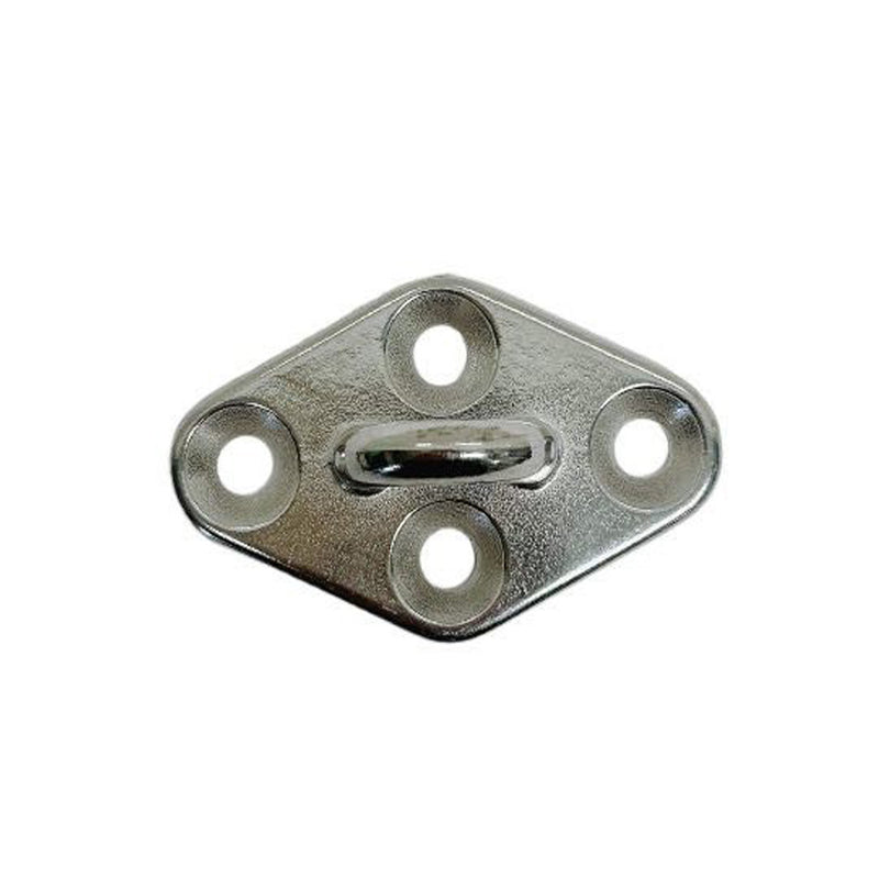 Diamond Pad Eye Plate 11/32" 304 Stainless Steel for Hammock,Rigging Deck 4 Pcs