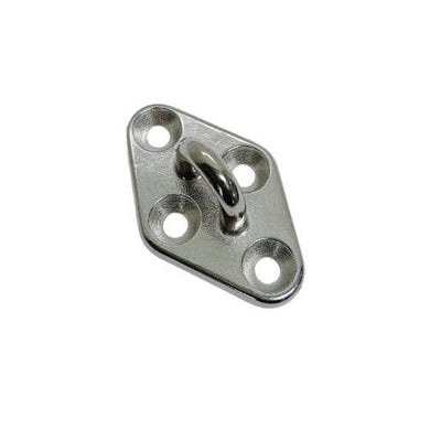 Diamond Pad Eye Plate 11/32" 304 Stainless Steel for Hammock,Rigging Deck 4 Pcs