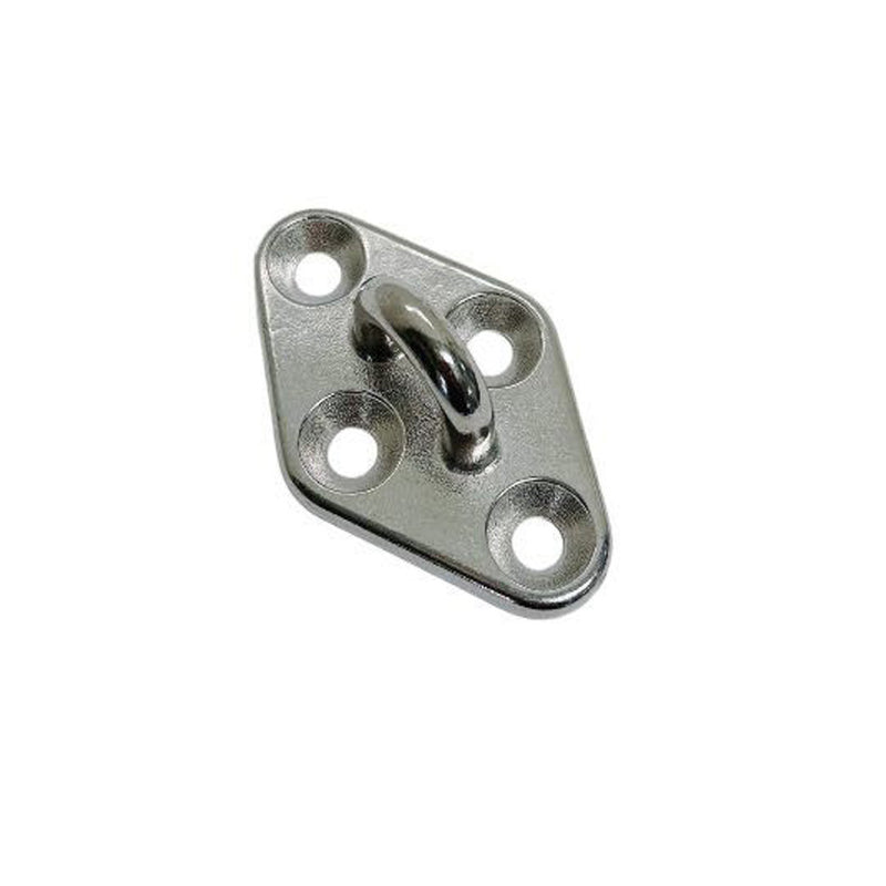 Diamond Pad Eye Plate 11/32" 304 Stainless Steel for Hammock,Rigging Deck 4 Pcs