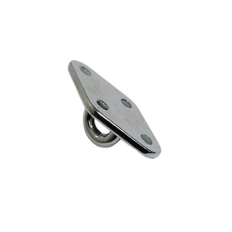 Diamond Pad Eye Plate 11/32" 304 Stainless Steel for Hammock,Rigging Deck 4 Pcs