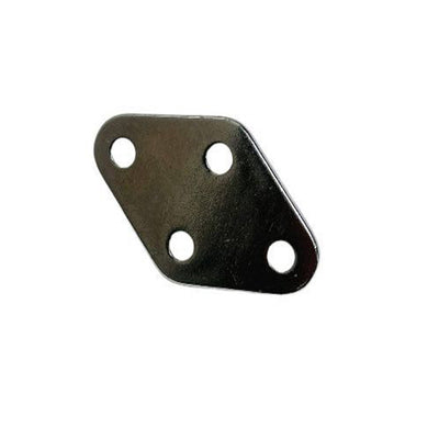 Diamond Pad Eye Plate 11/32" 304 Stainless Steel for Hammock,Rigging Deck 4 Pcs