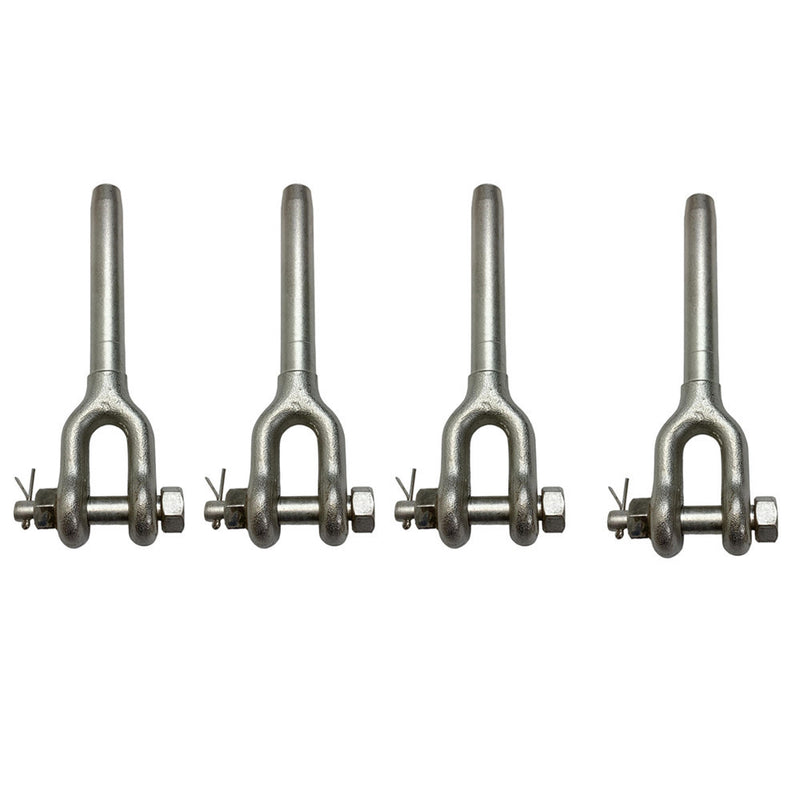 3/8" Drop Forged Open Swage Sockets Stainless Steel T316 3500 Lbs WLL 4 Pcs