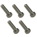 Stainless Steel Marine 5/16" Clevis Pin Round Fastener Pin Yacht Sailing 5 Pcs