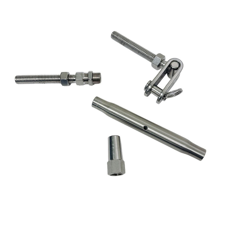 Marine Toggle And Swageless Turnbuckle For 3/8" Cable Wire Stainless Steel T316