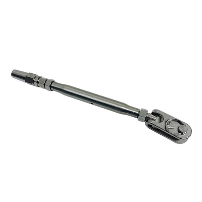 Marine Toggle And Swageless Turnbuckle For 1/4" Cable Wire Stainless Steel 4 Pcs