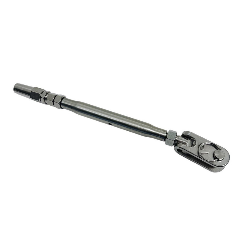 Marine Toggle And Swageless Turnbuckle For 1/4" Cable Wire Stainless Steel 4 Pcs