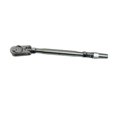 Marine Toggle And Swageless Turnbuckle For 1/4" Cable Wire Stainless Steel 4 Pcs