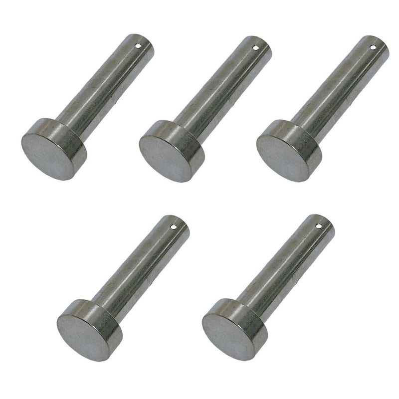 Stainless Steel Marine 7/8" Clevis Pin Round Fastener Pin Yacht Sailing