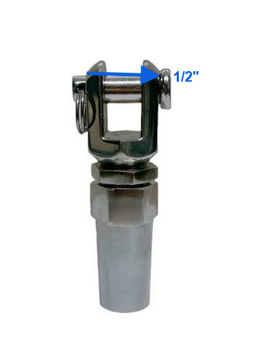 Marine Boat 1/8" Swageless Jaw Cable Wire Rail Railing Stainless Steel T316