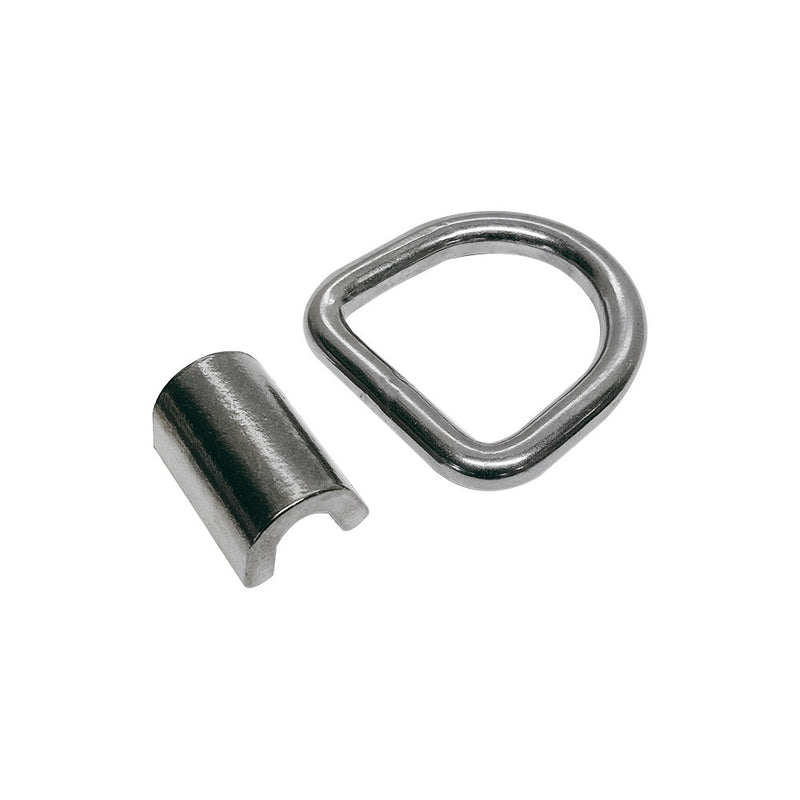 SS T316 1/2" Weld-On Heavy D Rings 3000 Lbs, Marine Boat, Tie-Down Anchor, 4 PCS