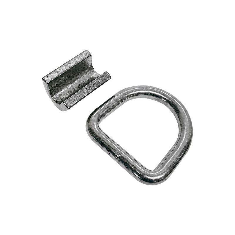 SS T316 1/2" Weld-On Heavy D Rings 3000 Lbs, Marine Boat, Tie-Down Anchor, 4 PCS