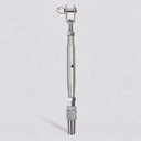 4 Pcs T316 Stainless Steel Jaw Swageless Turnbuckle 5/16" Thread Pipe Turnbuckle For 3/16" Cable