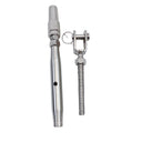 1/4" Cable Jaw Swageless Turnbuckle 1/2" Pipe Turnbuckle Stainless Steel T316