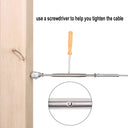 Marine 3/8" Cable Jaw And Swage Stud Turnbuckle 5/8" Thread Stainless Steel