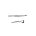 Marine 3/16" Cable Jaw And Swage Stud Turnbuckle 3/8" Thread Stainless Steel