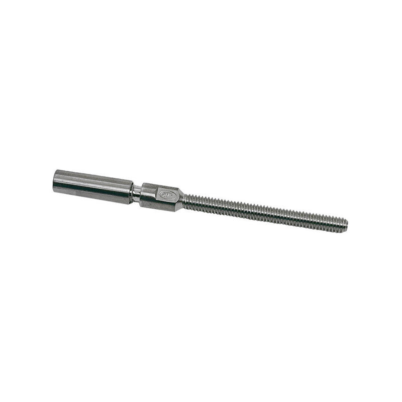 S.Steel T316 Marine Swageless Stud 1/4" Full Thread Used For 1/8" Cable Wire
