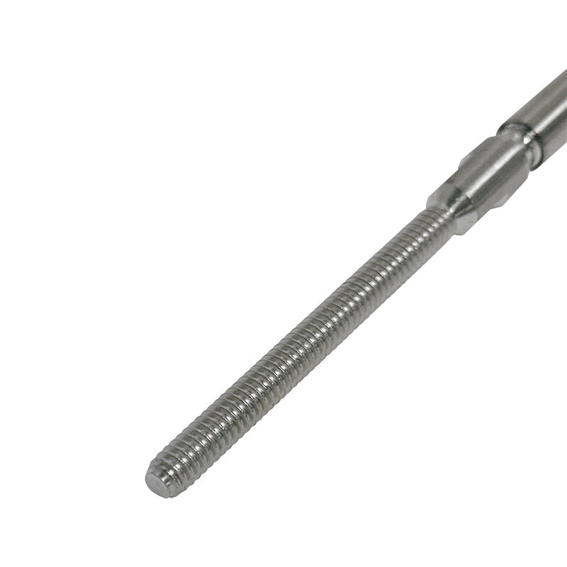 S.Steel T316 Marine Swageless Stud 1/4" Full Thread Used For 1/8" Cable Wire