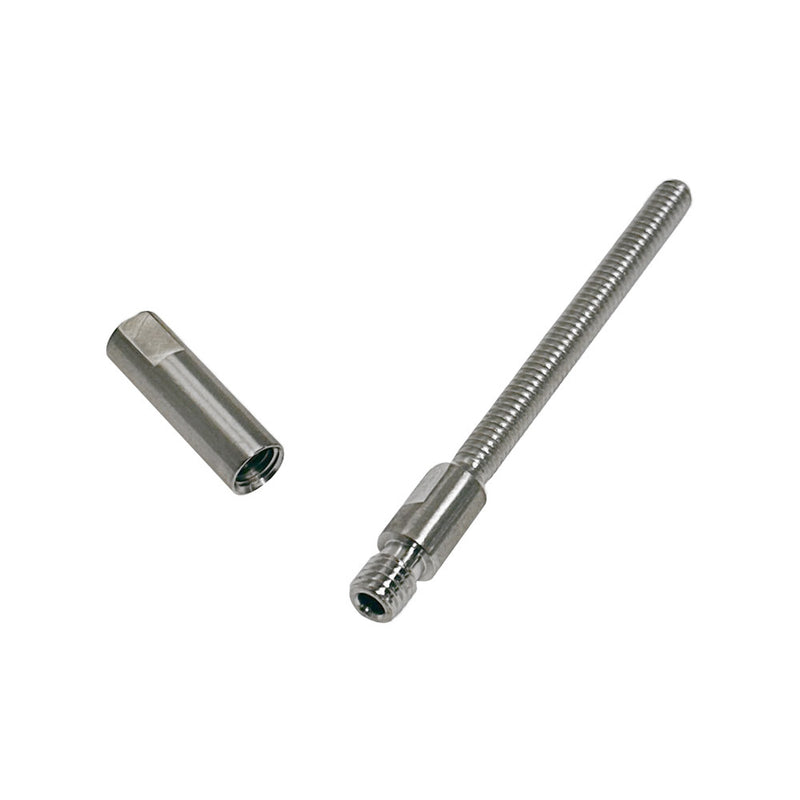 S.Steel T316 Marine Swageless Stud 1/4" Full Thread Used For 1/8" Cable Wire