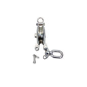 HD Stainless Steel T316 5" Sheave Swivel Block Hoist Lift 4400 Lbs WLL 3/4" Rope