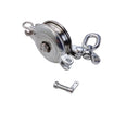 HD 4" Sheave Swivel Block Hoist Lift 3300 Lbs WLL 5/8" Rope Stainless Steel T316