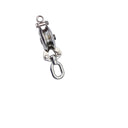 HD 4" Sheave Swivel Block Hoist Lift 3300 Lbs WLL 5/8" Rope Stainless Steel T316