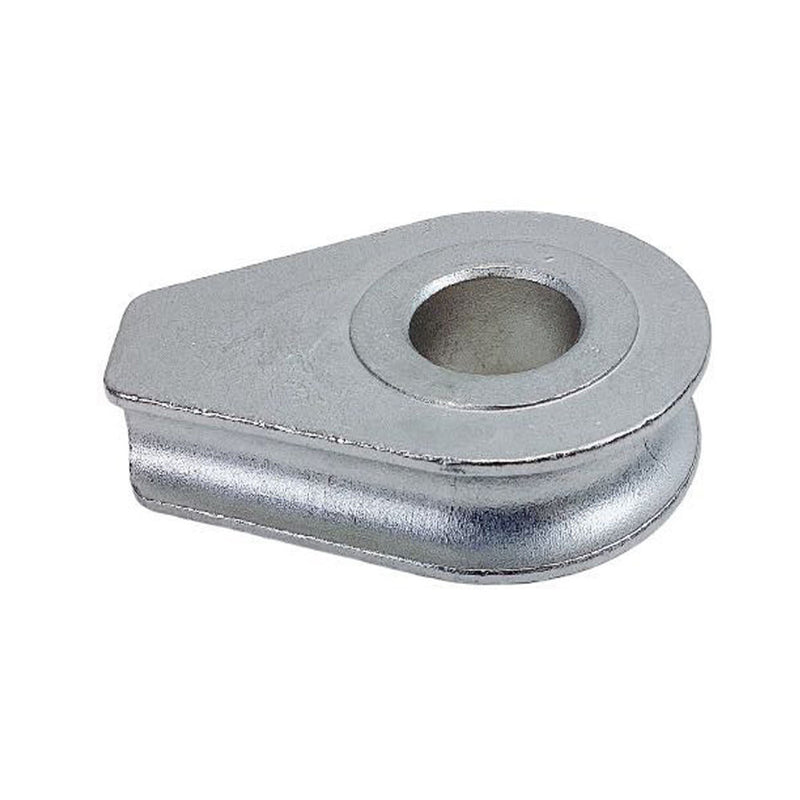Marine 1" Solid Wire Rope Thimble Stainless Steel T316, Precision Cast