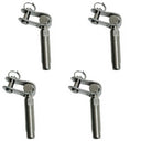 4 Pcs Marine 3/16" Push And Go Swageless Toggle 3/16" Cable T316 Stainless Steel