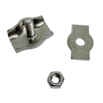 Simplex Single Bolt Wire Rope Clips,Stainless Steel for 3/8" Wire Cable