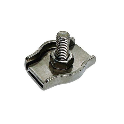 Simplex Single Bolt Wire Clips,Stainless Steel for 1/16"-3/32" Wire Cable 4 Pcs