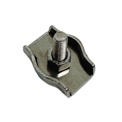 Simplex Single Bolt Wire Rope Clips,Stainless Steel for 1/4" Wire Cable 4 Pcs