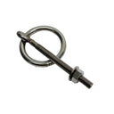 1/4" Marine Ring Eye Bolt 4-1/2" Shank Length Bolt Shoulder Stainless Steel 4Pc