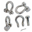 Marine Mil-Spec Round Pin Anchor Shackle Forged Stainless Steel T316