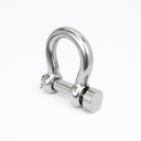4 Pcs Mil-Spec Marine Forged T316 Stainless Steel 5/16" Round Pin Anchor Shackle 1,300 Lbs WLL