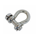 4 Pcs Mil-Spec 5/16" Round Pin Anchor Shackle 1,300Lb WLL Stainless Steel T316