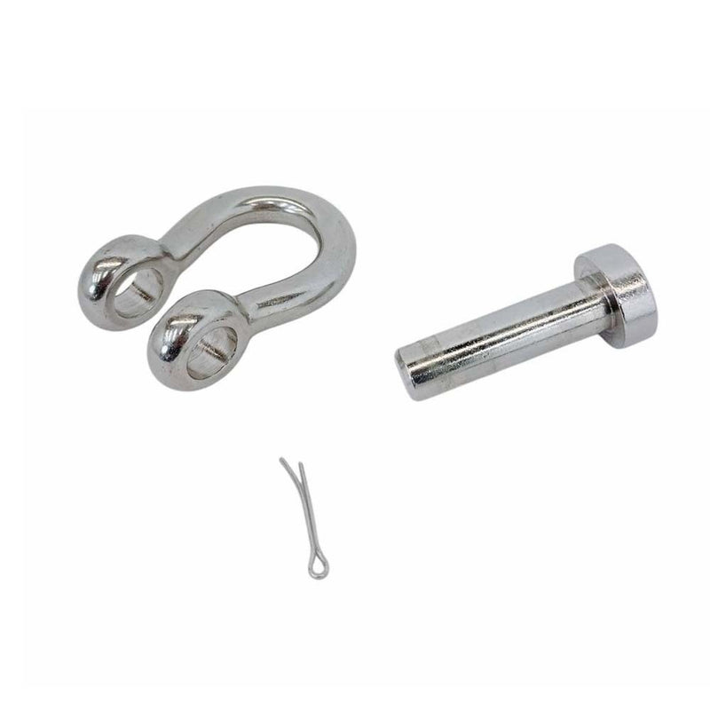 Mil-Spec 5/16" Round Pin Anchor Shackle 1,300Lb WLL Forged Stainless Steel T316