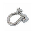 4 Pcs Mil-Spec 1/4" Round Pin Anchor Shackle 1,000Lb WLL Stainless Steel T316