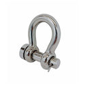 Mil-Spec 3/16" Round Pin Anchor Shackle 880Lb WLL Forged Stainless Steel T316