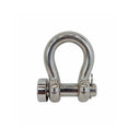 Mil-Spec 3/16" Round Pin Anchor Shackle 880Lb WLL Forged Stainless Steel T316