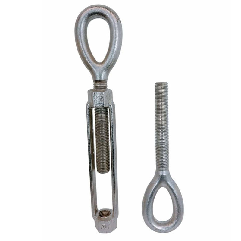 Mil-Spec T316 Stainless Steel 1-1/2" x 12" EYE EYE Turnbuckle 17,000 Lbs WLL
