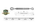 4 Pc Mil-Spec T316 Stainless Steel Drop Forged 5/16" x 4-1/2" EYE EYE Turnbuckle