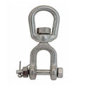 Mil Spec 3/8" Jaw & Eye Marine Mooring Swivel 3,400 Lbs WLL T316 Stainless Steel