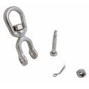 Mil Spec 3/8" Jaw & Eye Marine Mooring Swivel 3,400 Lbs WLL T316 Stainless Steel